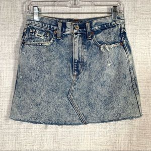 Abercrombie & Fitch Natural Rise Denim Skirt